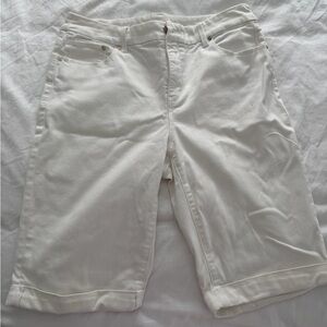 Chico's Classic White Bermudas
